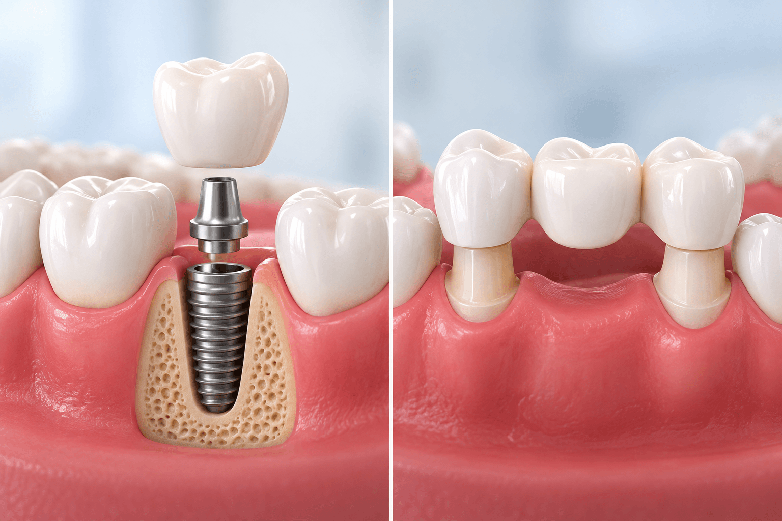 Dental Implant vs Dental Bridge: Which Is Better for Missing Teeth?